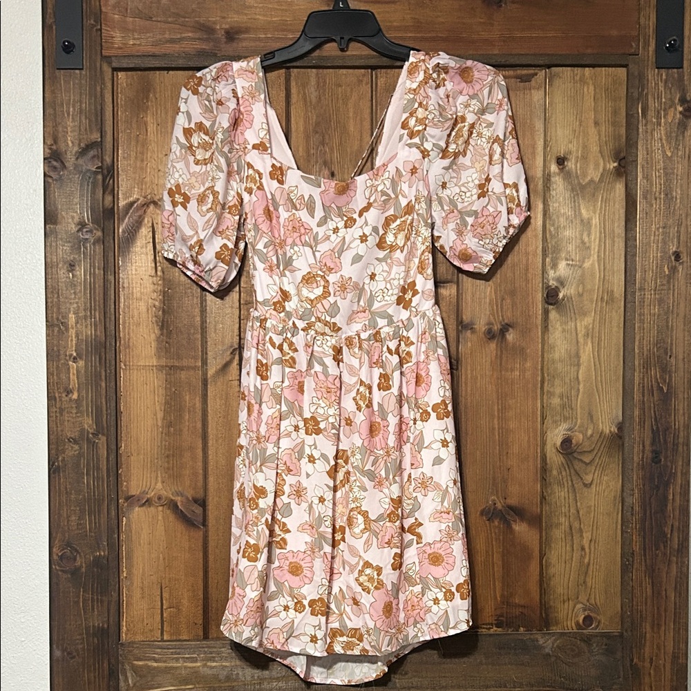 Floral Puff Sleeve Dress